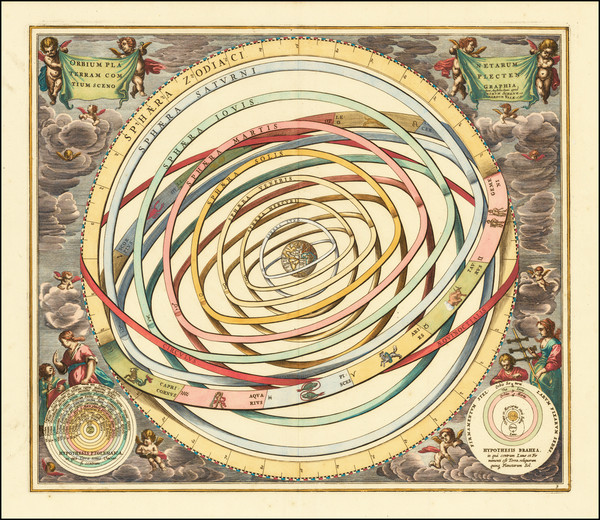 1-Celestial Maps Map By Andreas Cellarius