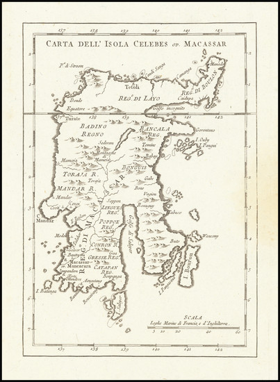 56-Indonesia Map By Jacques Nicolas Bellin