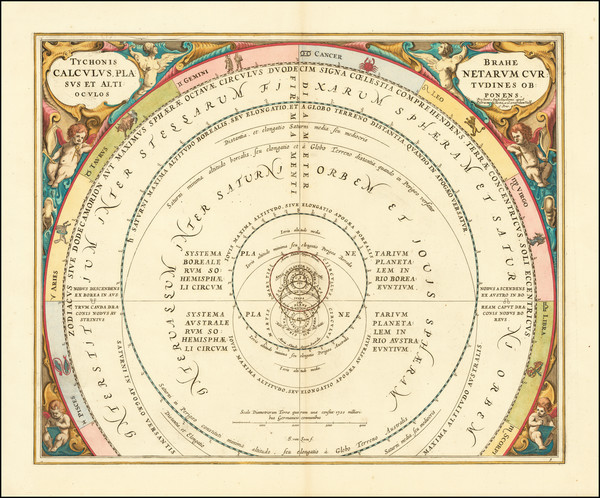 12-Celestial Maps Map By Andreas Cellarius