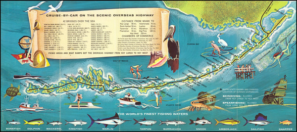 37-Florida Map By Monroe County Advertising Commission