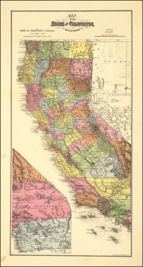 54-California Map By Britton & Rey