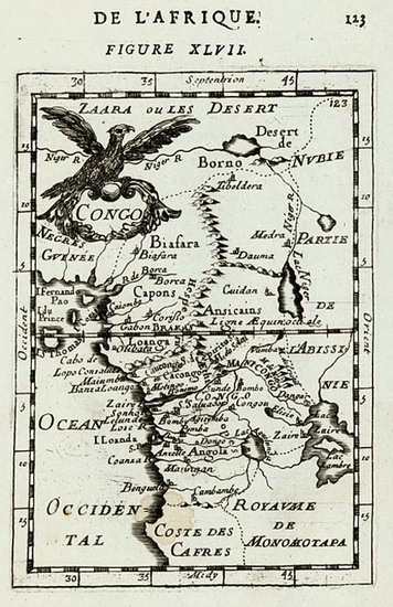 97-Africa and West Africa Map By Alain Manesson Mallet