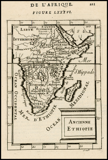 52-Africa, Africa, South Africa and East Africa Map By Alain Manesson Mallet