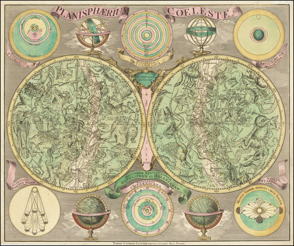 96-Celestial Maps Map By Tobias Conrad Lotter