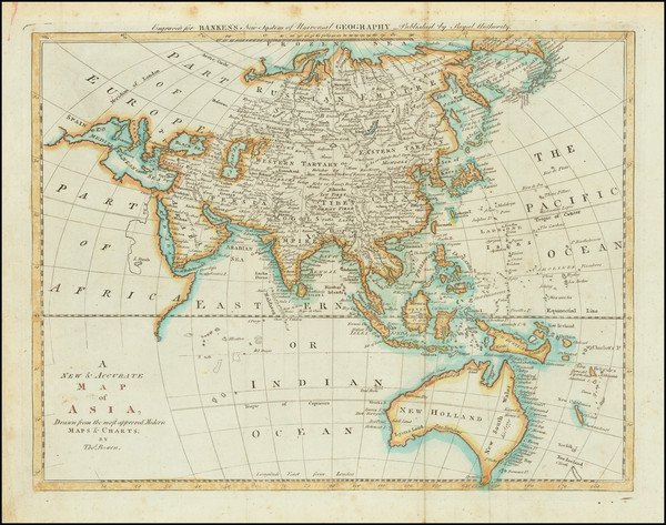 82-Asia, Korea and Australia Map By Thomas Bowen