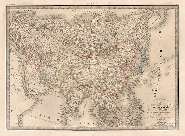 99-Asia and Asia Map By Alexandre Emile Lapie