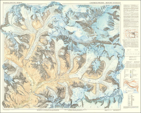 32-China, India and Central Asia & Caucasus Map By Erwin Hermann Manfred Schneider