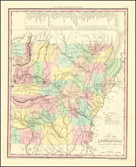 12-Arkansas Map By Henry Schenk Tanner