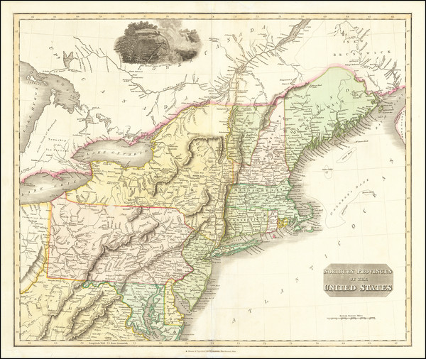 52-New England, New York State and Mid-Atlantic Map By John Thomson