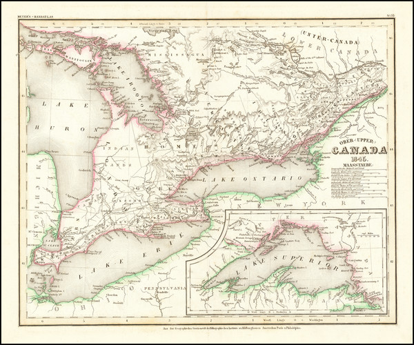 30-Midwest, Canada and Eastern Canada Map By Joseph Meyer