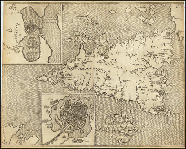 69-Sicily and North Africa Map By Sir Walter Raleigh / William Hole