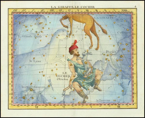 0-Celestial Maps Map By John Flamsteed / Jean Nicolas Fortin