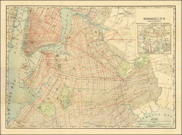 20-New York City Map By Rand McNally & Company