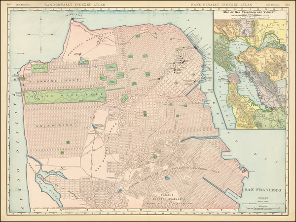 69-San Francisco & Bay Area Map By William Rand  &  Andrew McNally