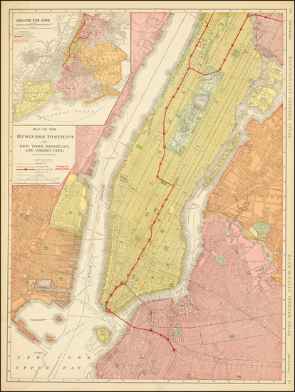 50-New York City Map By Rand McNally & Company