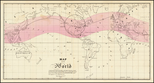 49-World, Celestial Maps and Curiosities Map By Sower Barnes & Co.