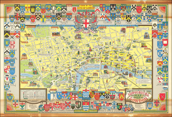 1-London and Pictorial Maps Map By John Bartholomew