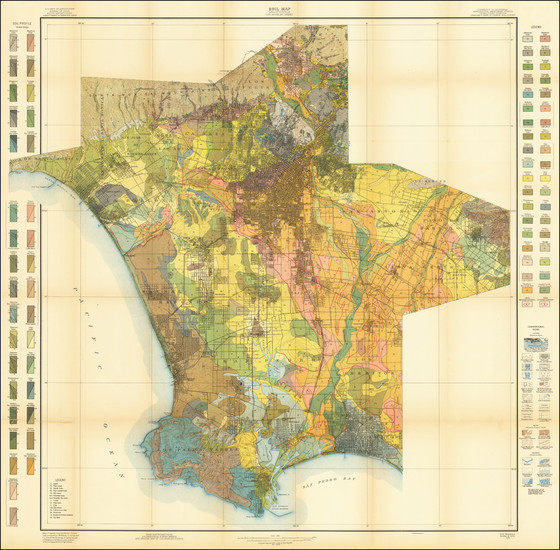 28-California and Los Angeles Map By U.S. Department of Agriculture