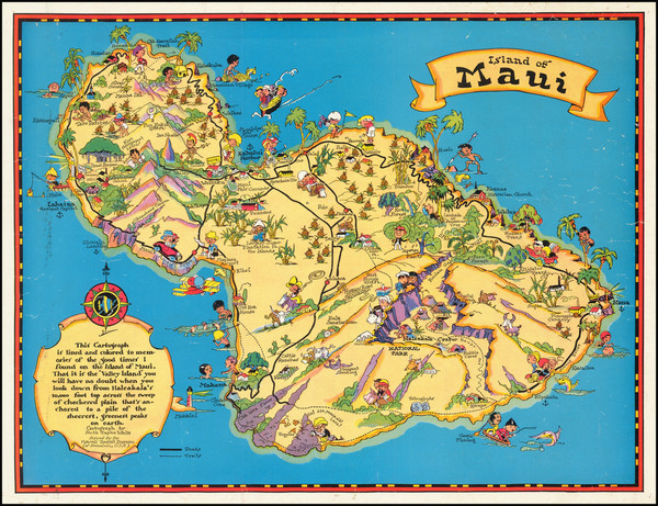 100-Hawaii, Hawaii and Pictorial Maps Map By Ruth Taylor White