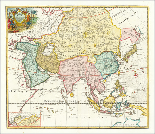 49-Asia Map By John Senex