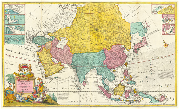 1-Asia Map By Herman Moll