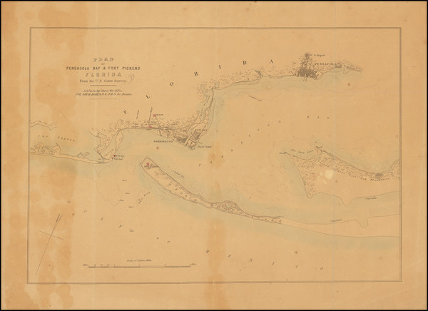 48-Florida Map By Col. Sir Henry James