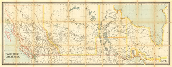 77-Canada and Western Canada Map By Dawson Brothers