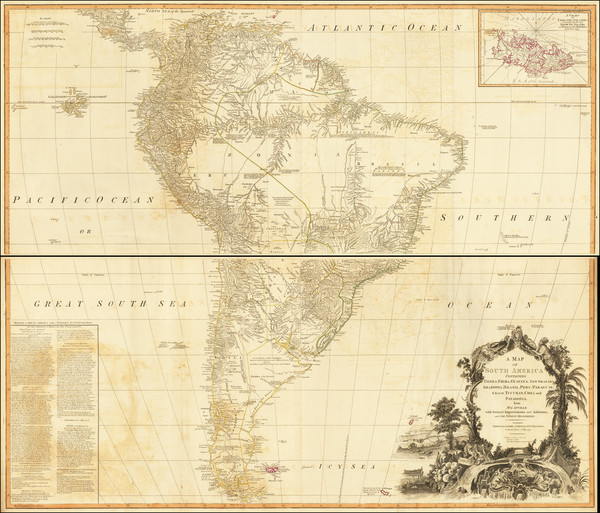 73-South America Map By Robert Sayer