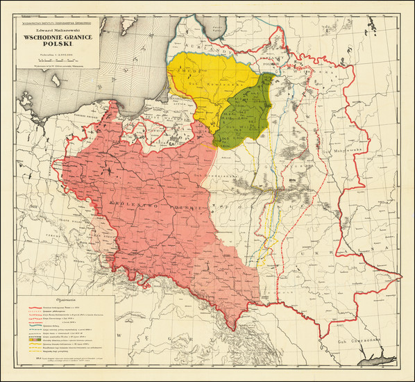 95-Poland Map By Edward Waclaw Maliszewski