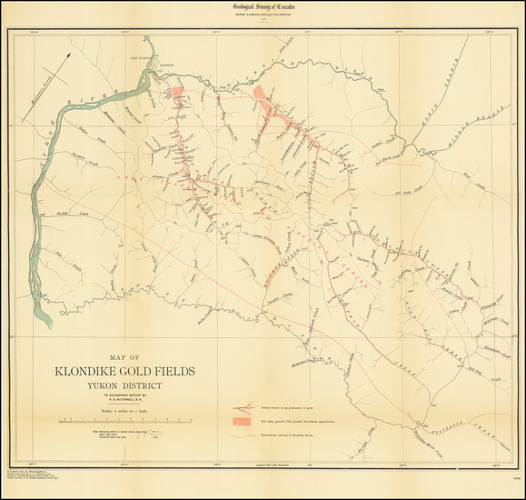 34-Alaska and Canada Map By Geological Survey of Canada