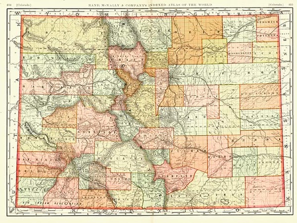 75-Southwest and Rocky Mountains Map By Rand McNally & Company