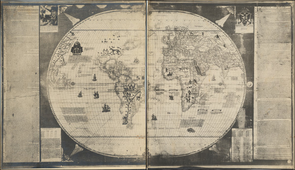 16-World Map By Edward Luther Stevenson / Sebastian Cabot