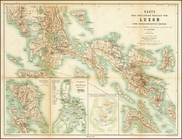 43-Philippines and Rare Books Map By Fedor Jagor