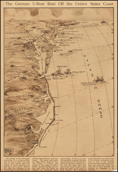 20-United States and World War I Map By Anonymous