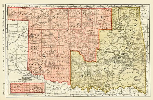 12-Plains and Southwest Map By Rand McNally & Company