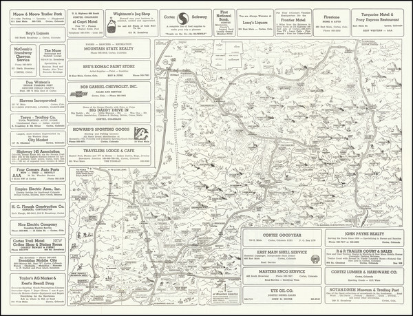 23-Colorado, Colorado and Pictorial Maps Map By Don Bloodgood