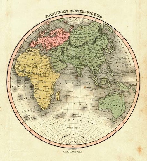 92-World and Eastern Hemisphere Map By Anthony Finley