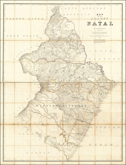 48-South Africa Map By Alexander Mair