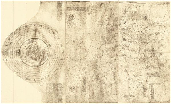 33-World, Europe and Mediterranean Map By Christopher Columbus