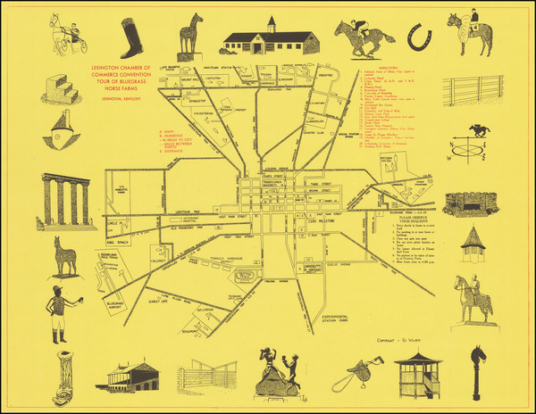 98-Kentucky and Pictorial Maps Map By 