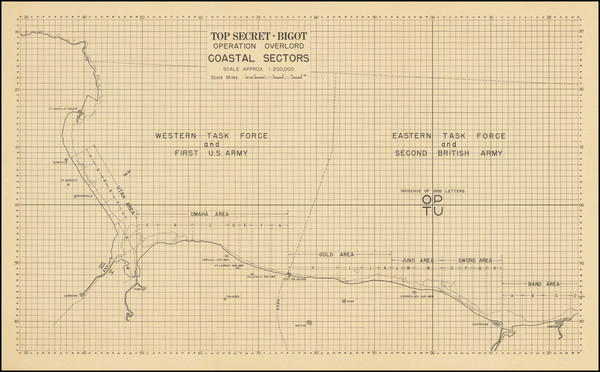 26-France and World War II Map By Commander Task Force 122