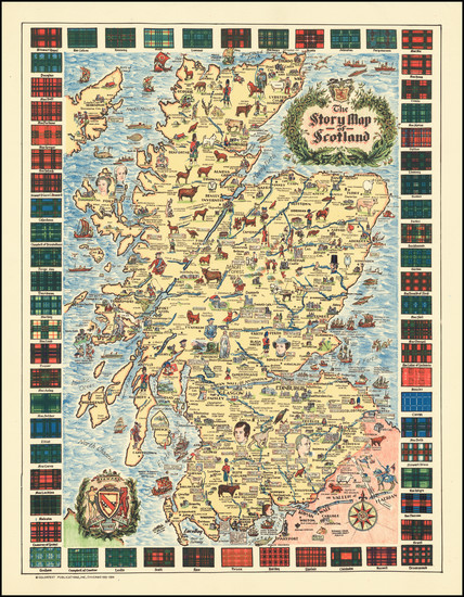 31-Scotland and Pictorial Maps Map By Colortext Publications Inc.