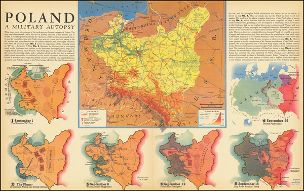 84-Poland and World War II Map By Fortune Magazine