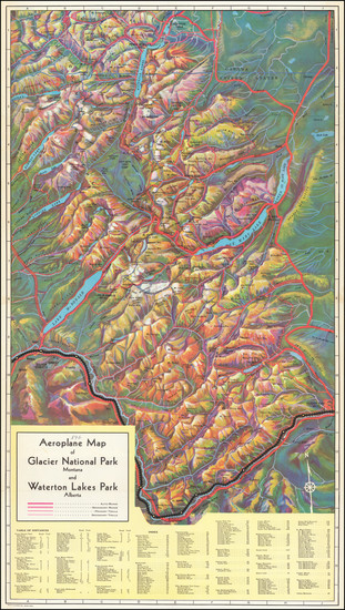 68-Montana and Pictorial Maps Map By McGill-Warner Co.