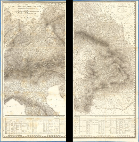 15-Austria and Hungary Map By Topographisches Bureau