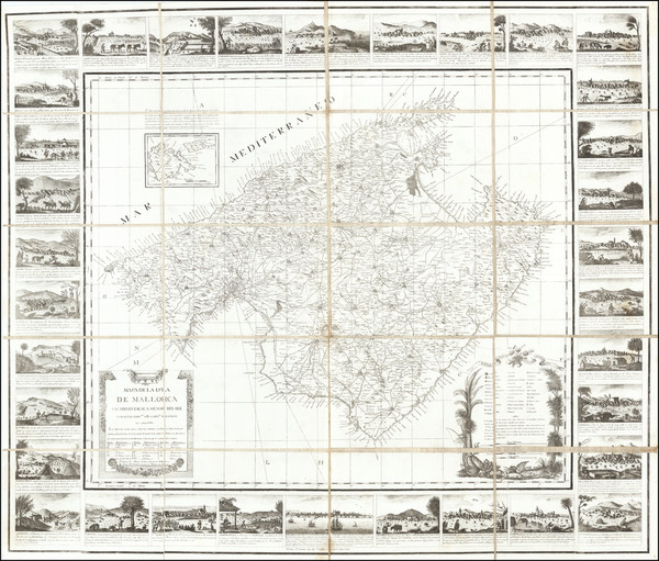 49-Balearic Islands Map By Antonio Despuig y Damento
