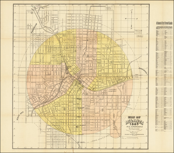 80-Georgia Map By E. H. Hyde