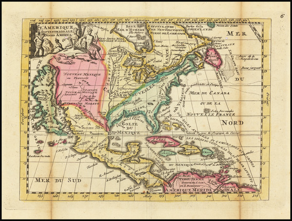 16-North America and California as an Island Map By Daniel de La Feuille