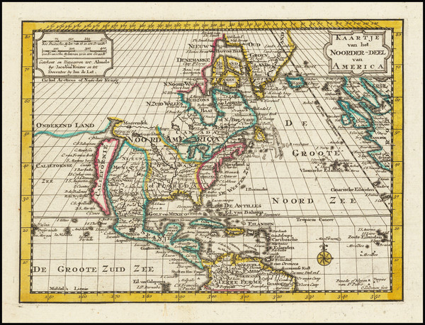 87-North America and California as an Island Map By Jan De Lat