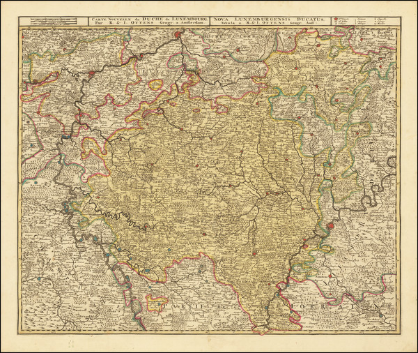 2-Luxembourg Map By Reiner & Joshua Ottens